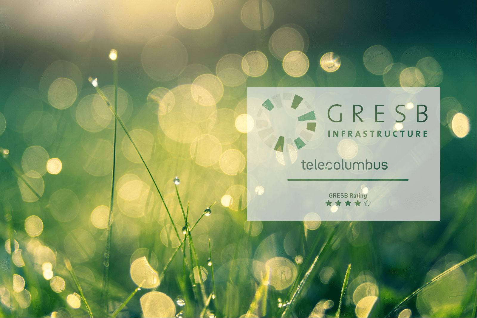 Tele Columbus AG erzielt vier Sterne bei der GRESB-Nachhaltigkeitsbewertung