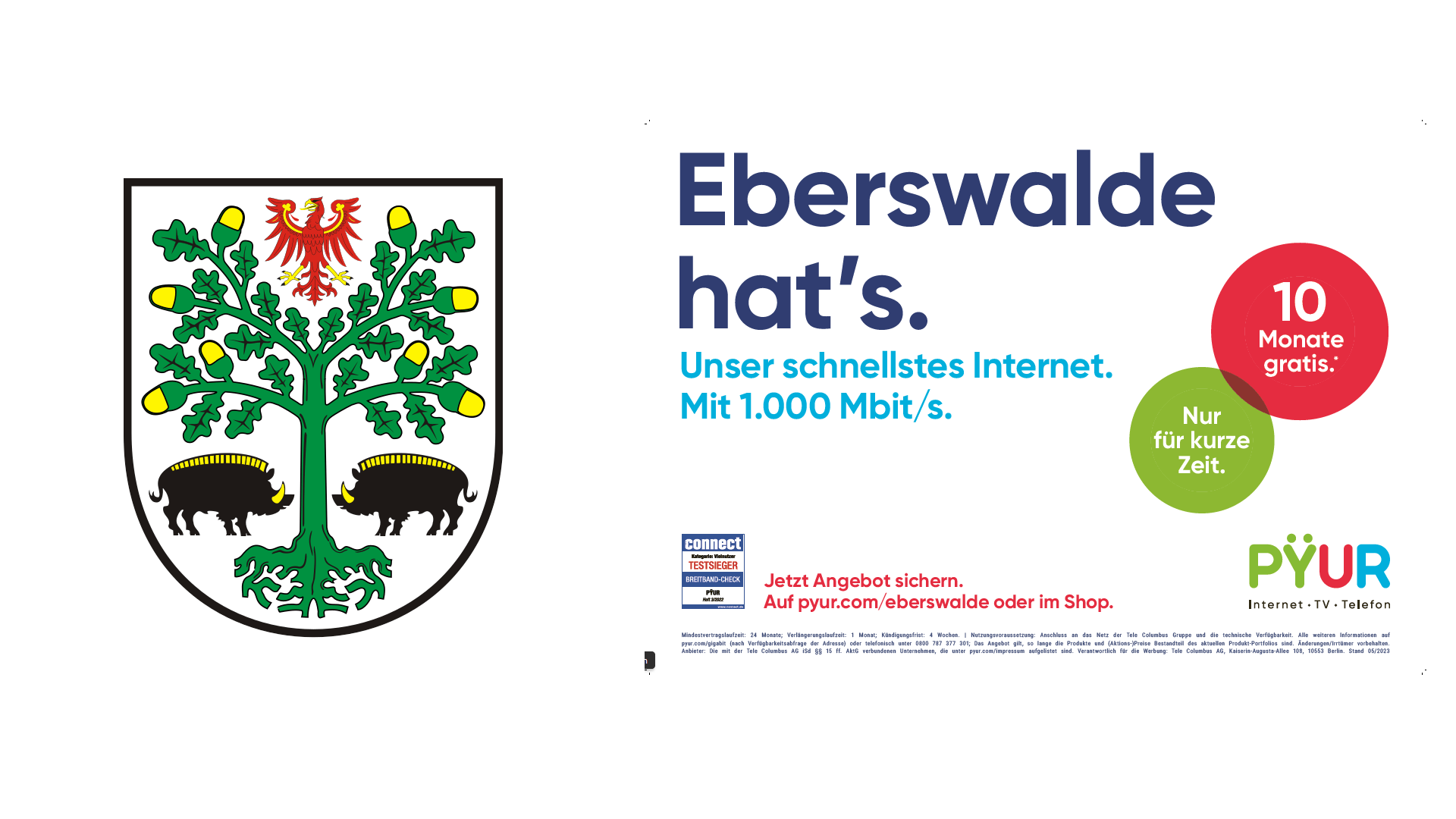 PŸUR bringt Gigabitgeschwindigkeit nach Eberswalde